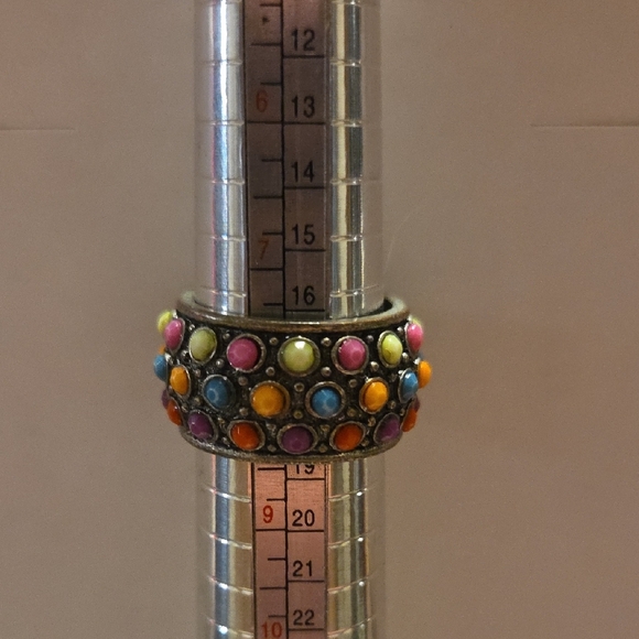 Colorful Multi-Stone Ring - Picture 7 of 8